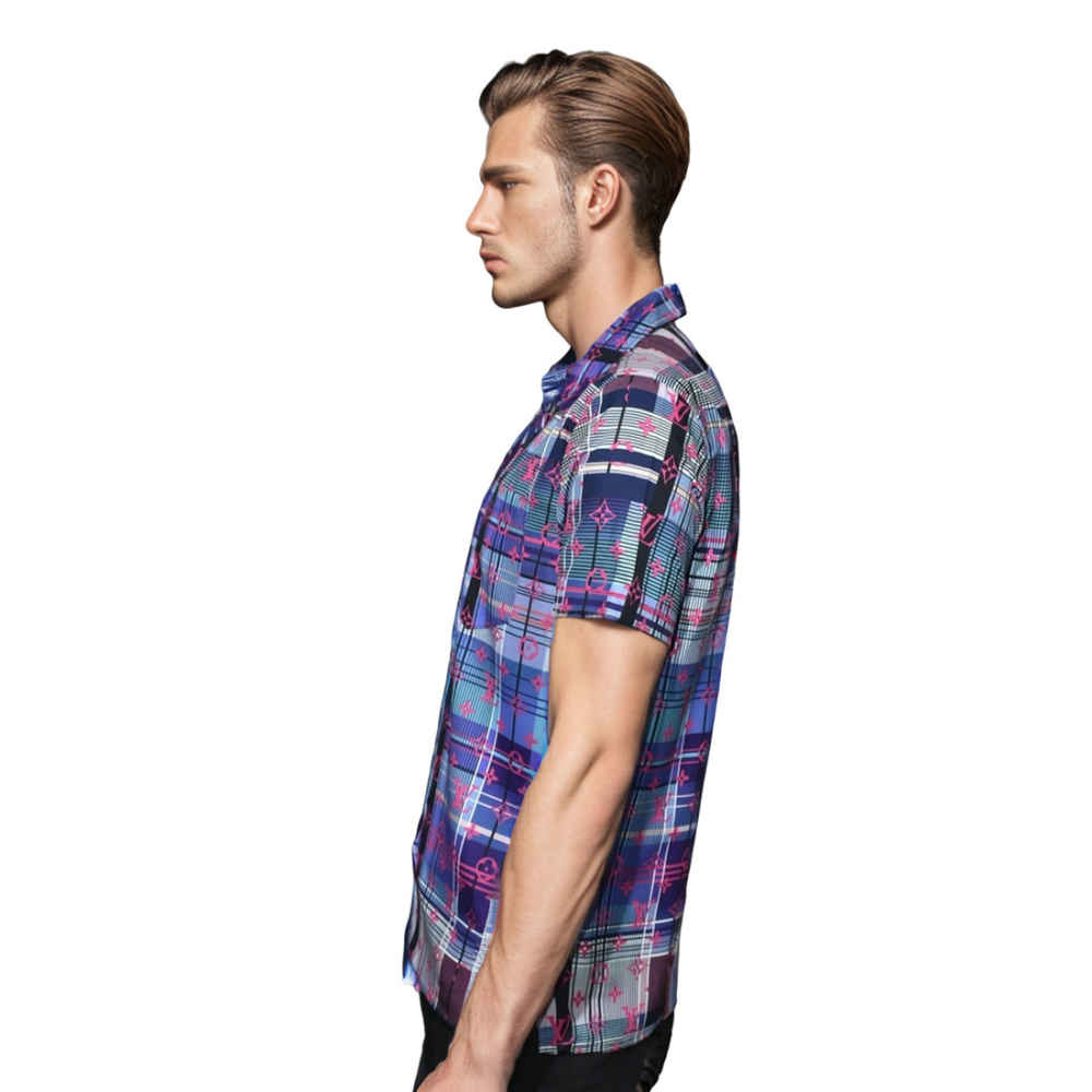 Louis Vuitton Printed Half Sleeve Shirt-thumb-2