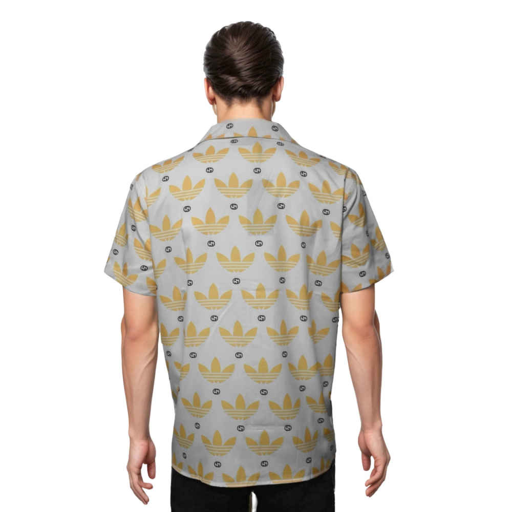 Gucci X Adidas White & Yellow Shirt-1