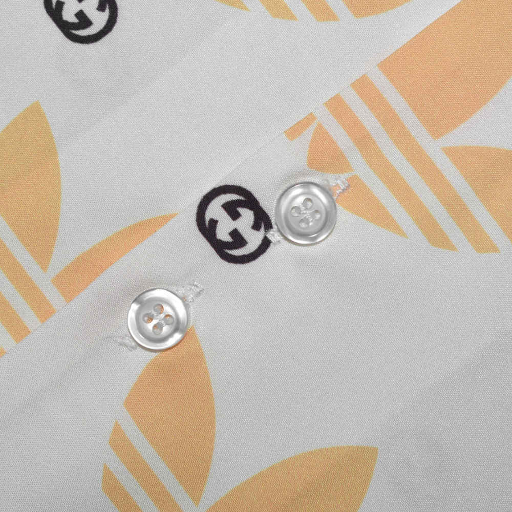 Gucci X Adidas White & Yellow Shirt-3