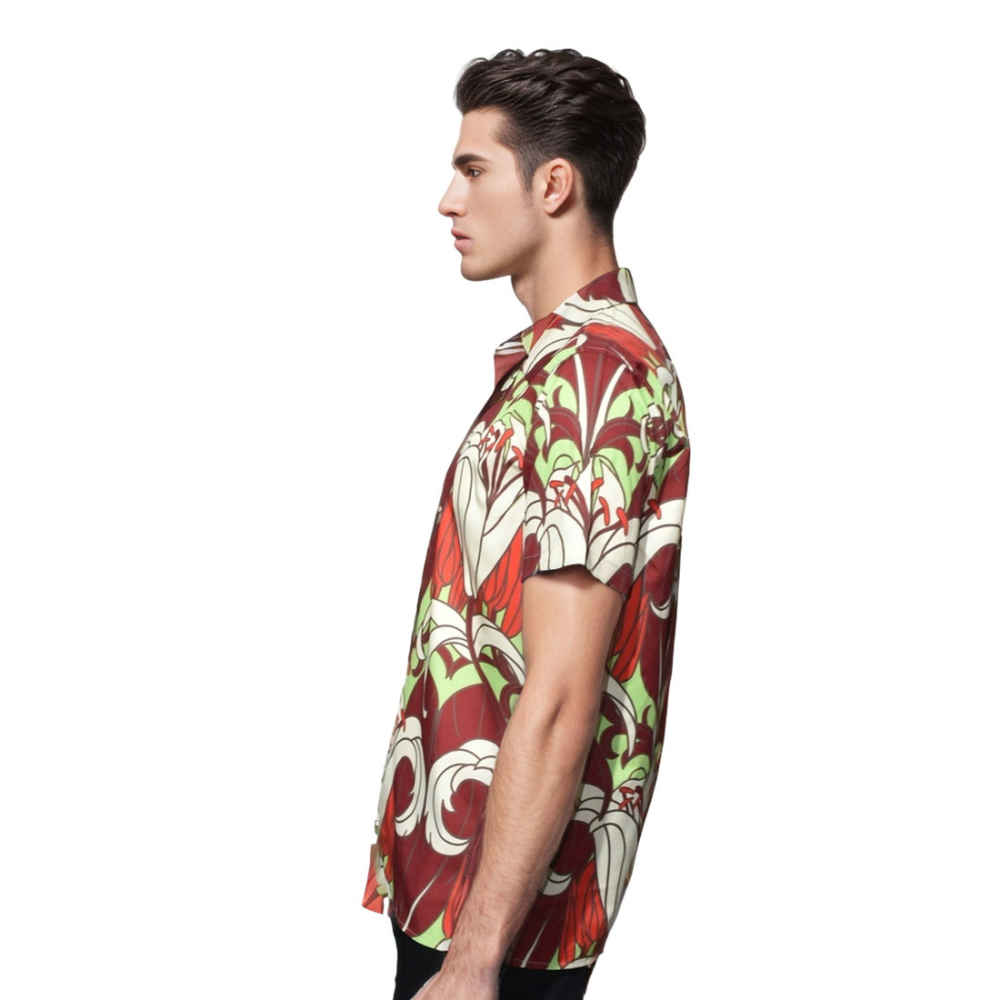 Prada Red & Yellow Premium Quality Shirt-2