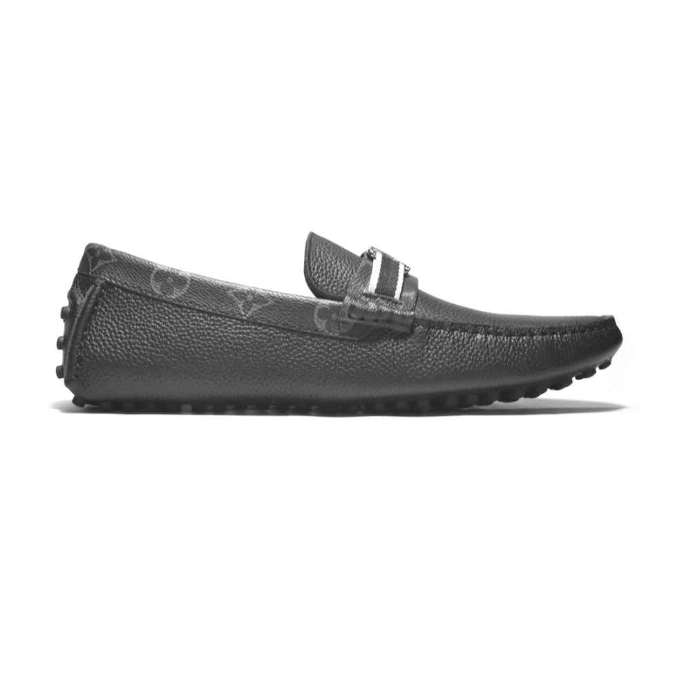 Louis Vuitton Black Hockenheim Moccasin Loafers-2
