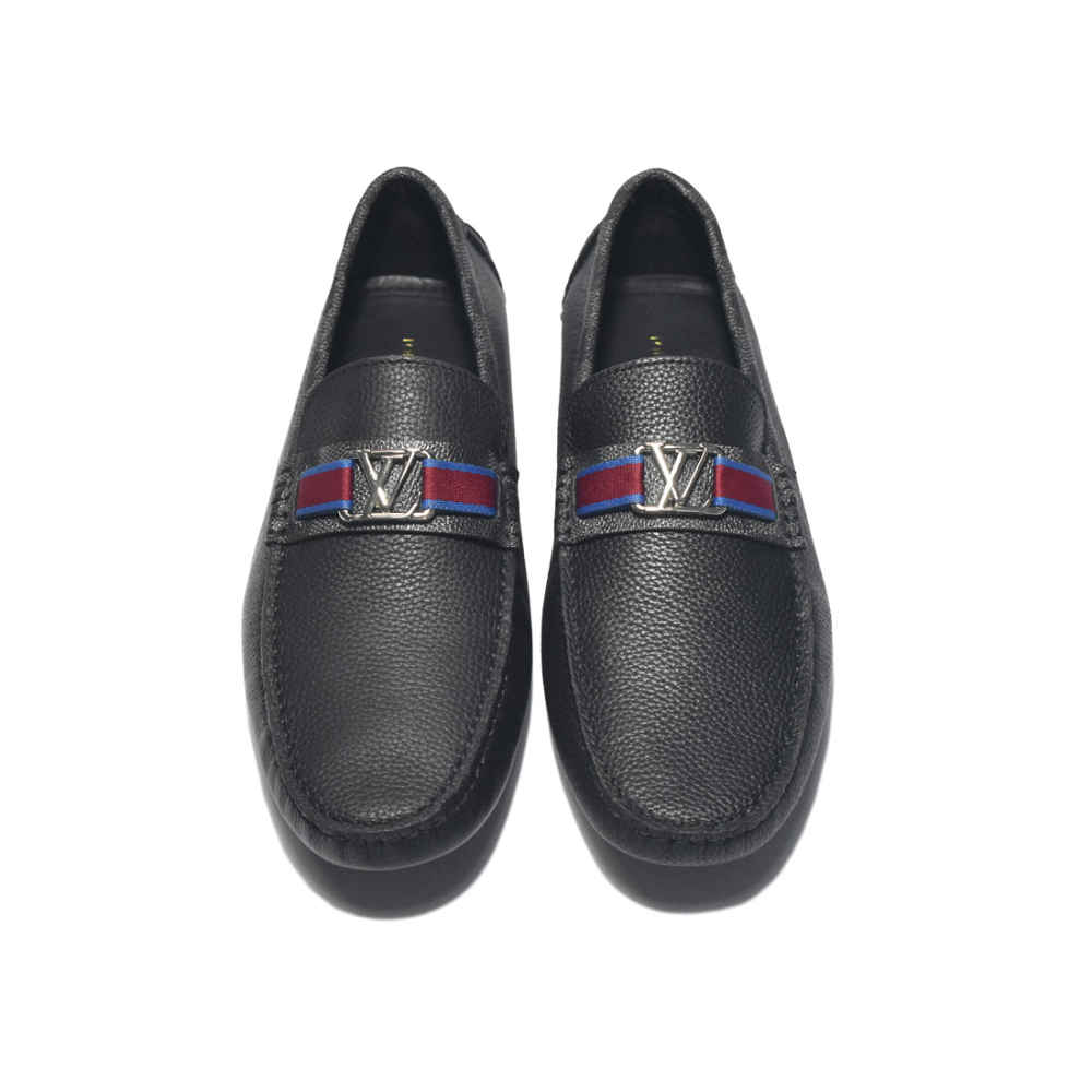 Louis Vuitton Hockenheim Moccasin Black Premium Loafers-3