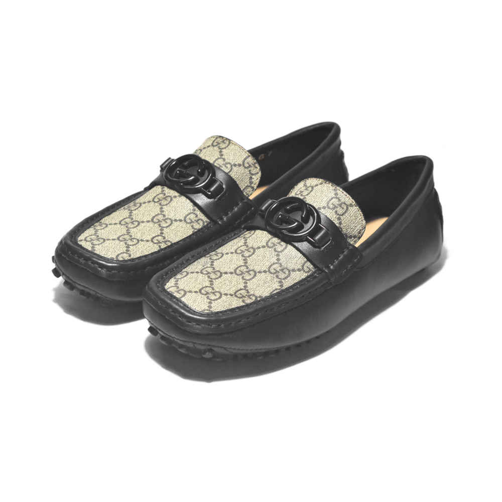 Gucci Interlocking G Driver Black Premium Loafers-thumb-0