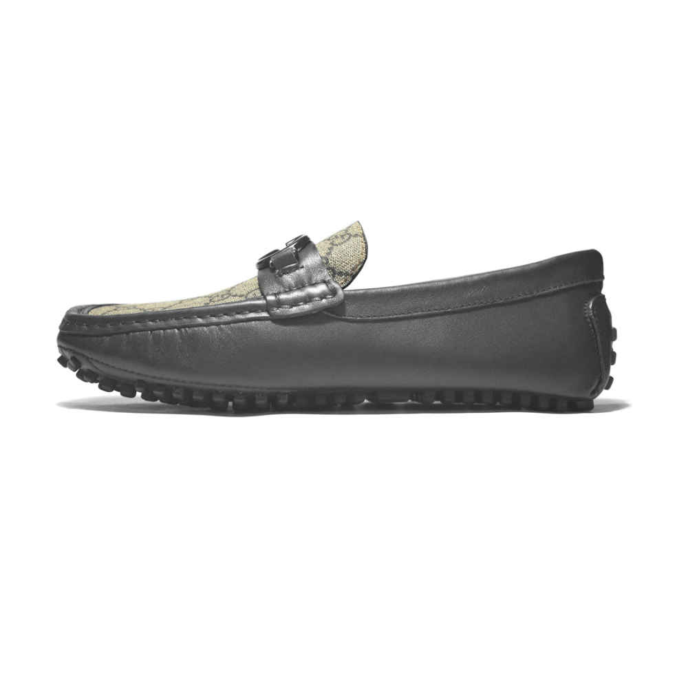 Gucci Interlocking G Driver Black Premium Loafers-thumb-1