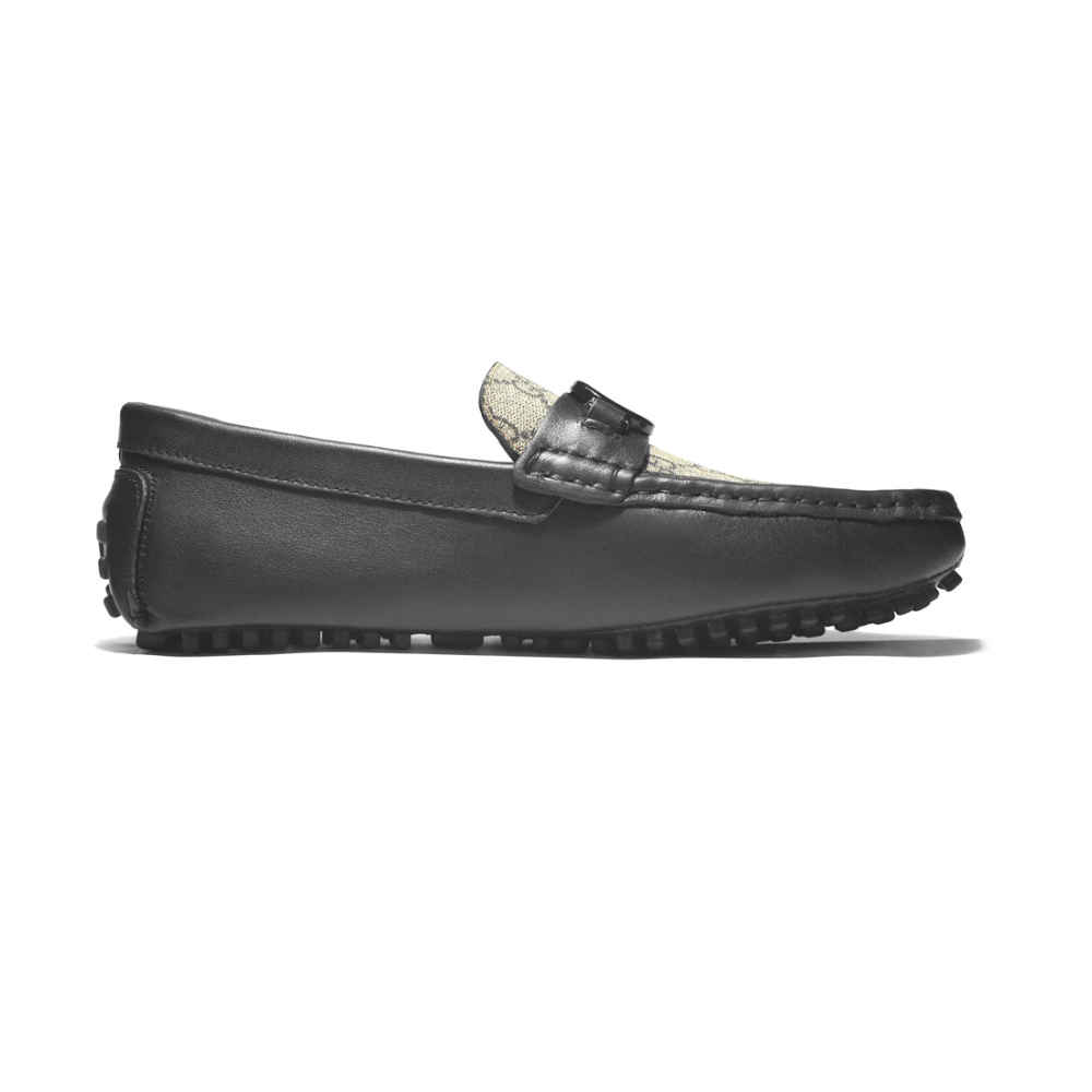 Gucci Interlocking G Driver Black Premium Loafers-thumb-2