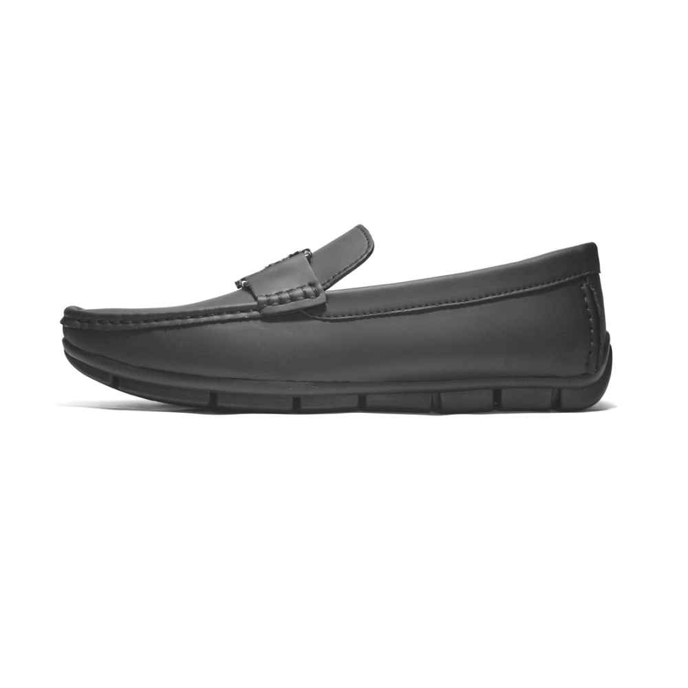 Burberry Matte Black Premium Quality Leather Loafers-1