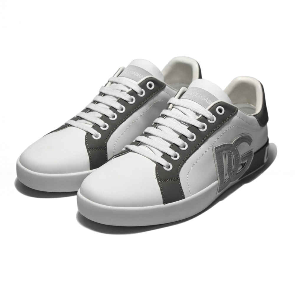 Dolce & Gabbana Portofino White & Grey Sneakers-2