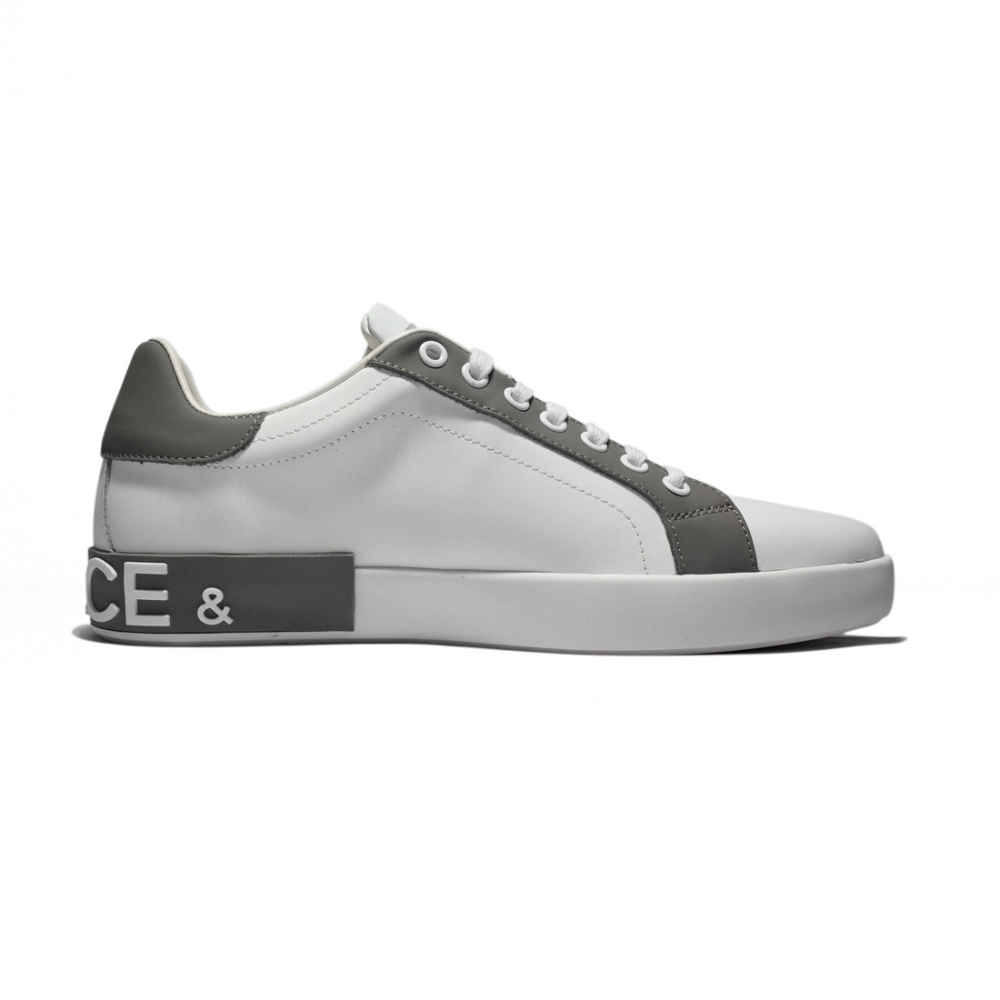 Dolce & Gabbana Portofino White & Grey Sneakers-1