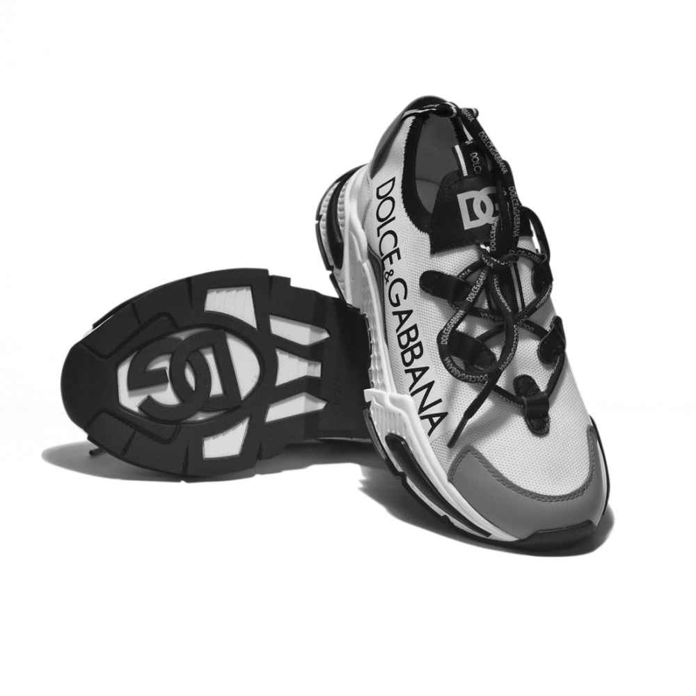 Dolce & Gabbana White & Grey Airmaster Sneakers-5