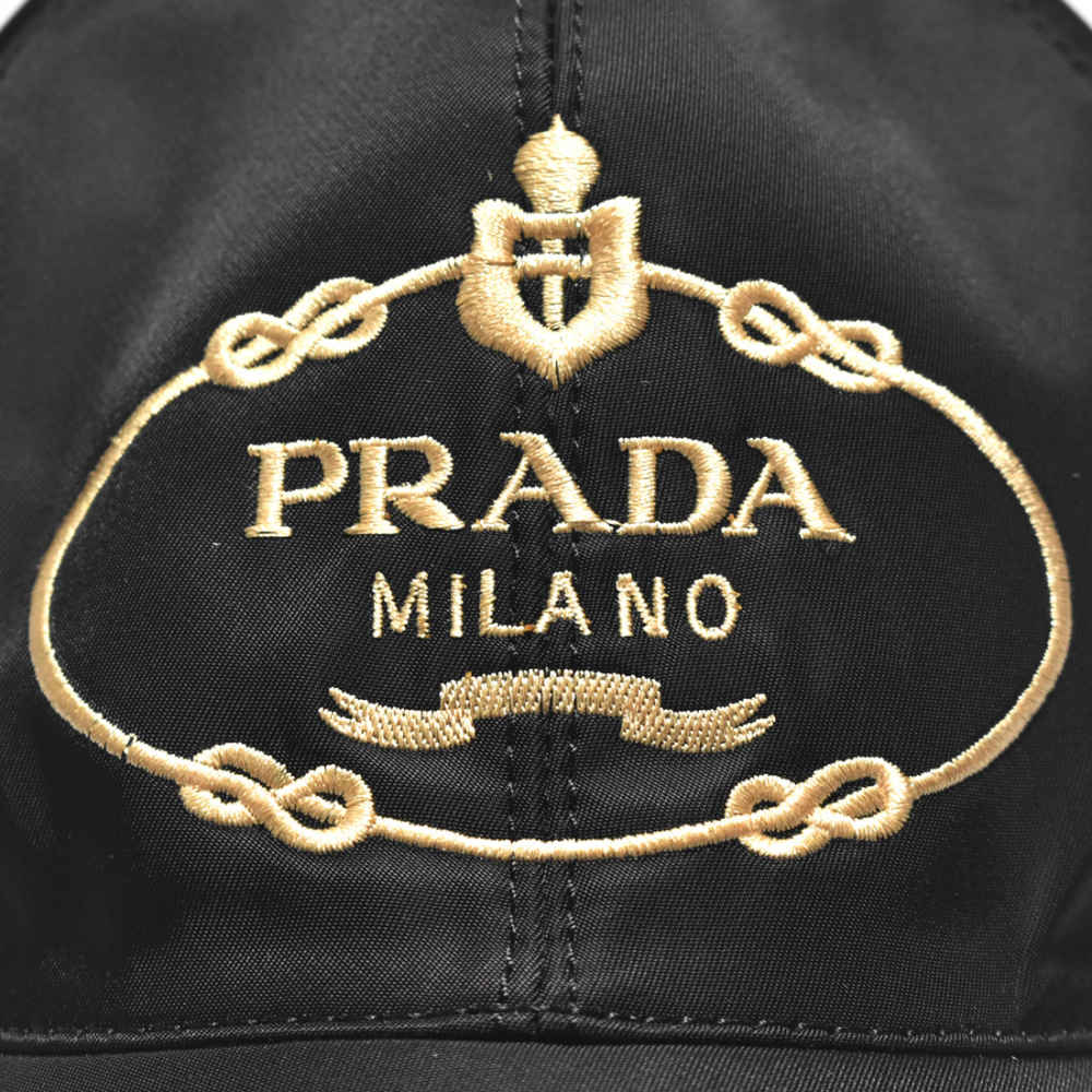 Prada Milano Embroidered logo Black Premium Cap-thumb-3