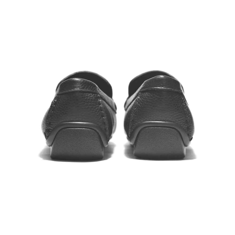 Burberry TB Black Premium Leather Loafers-4