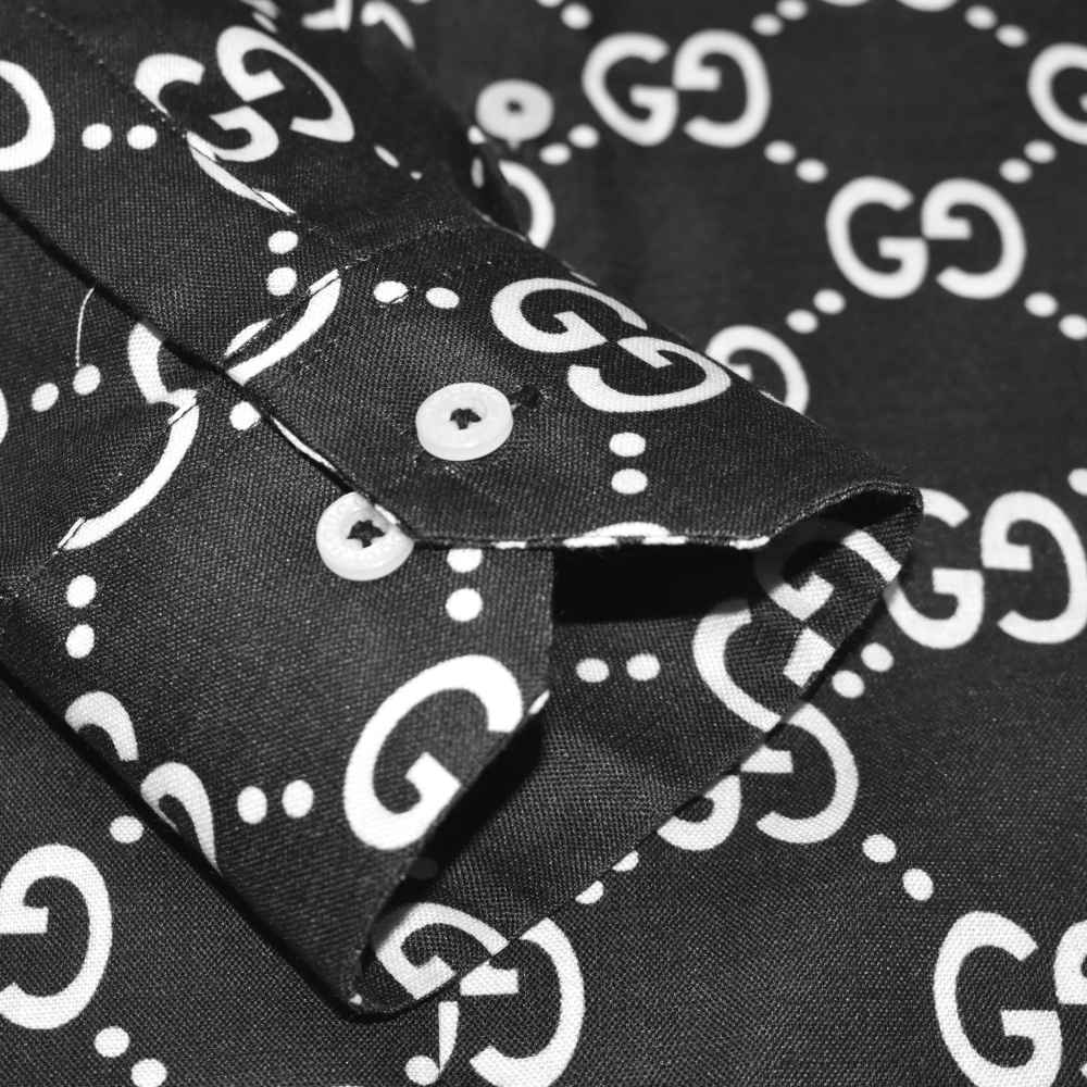 Gucci GG Canvas Black Premium Shirt-5