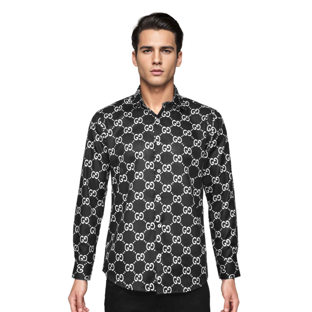 Gucci GG Canvas Black Premium Shirt-6