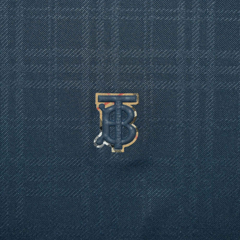 Burberry Blue Premium Quality Polo T-shirt-3