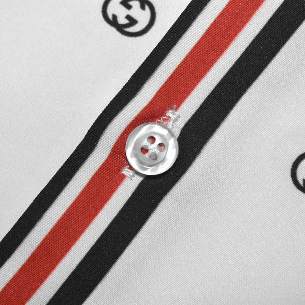 Gucci White Premium Quality Half Sleeve Shirt-3