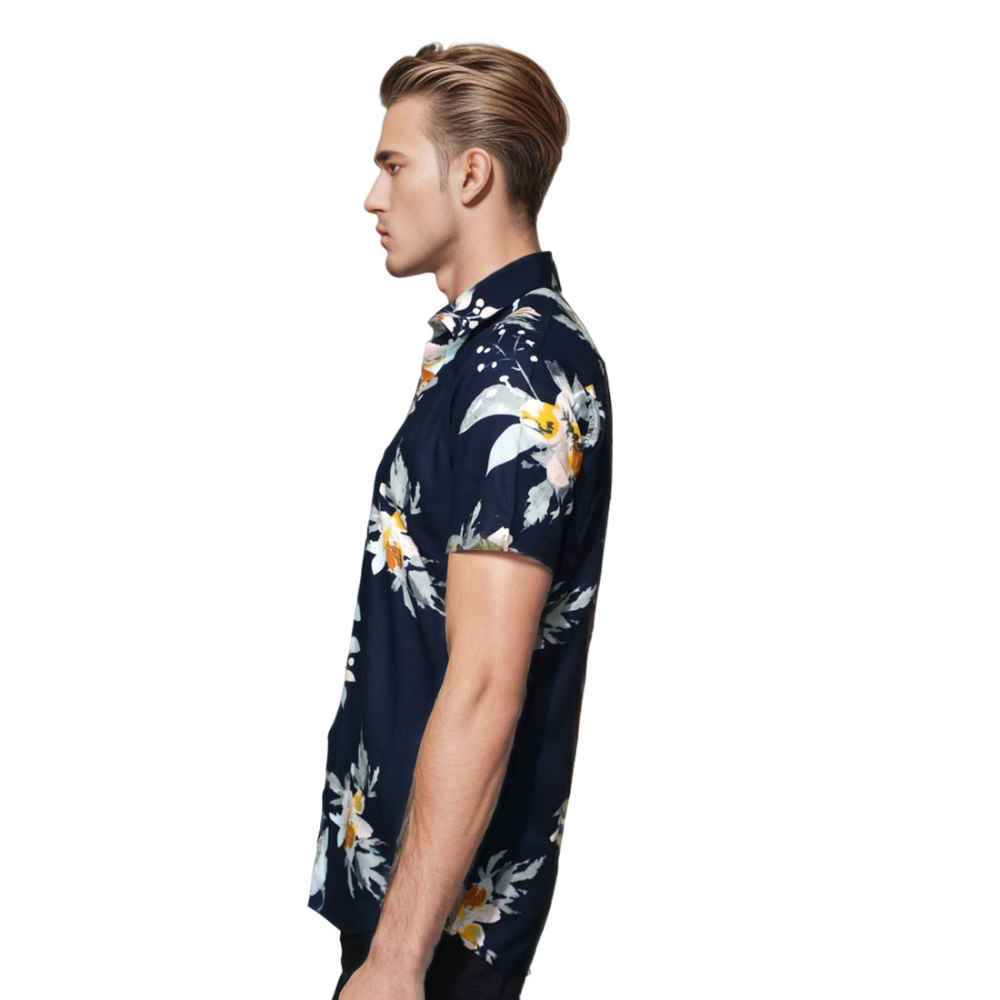 Zara Blue Premium Quality Half Sleeve Shirt-2