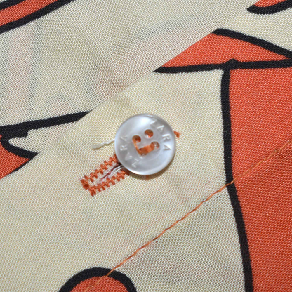 ZARA Orange Premium Quality Half Sleeve Shirt-3