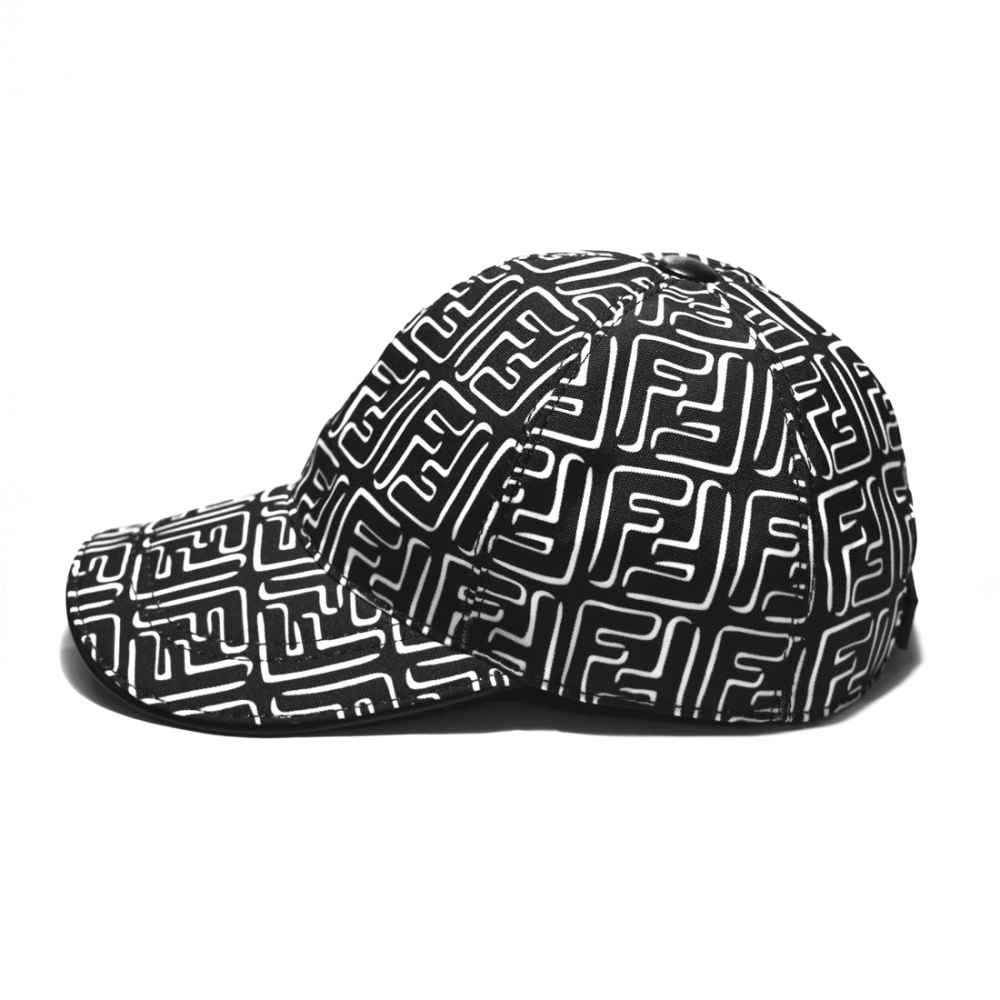 Fendi All-over Print Black Premium Cap-2