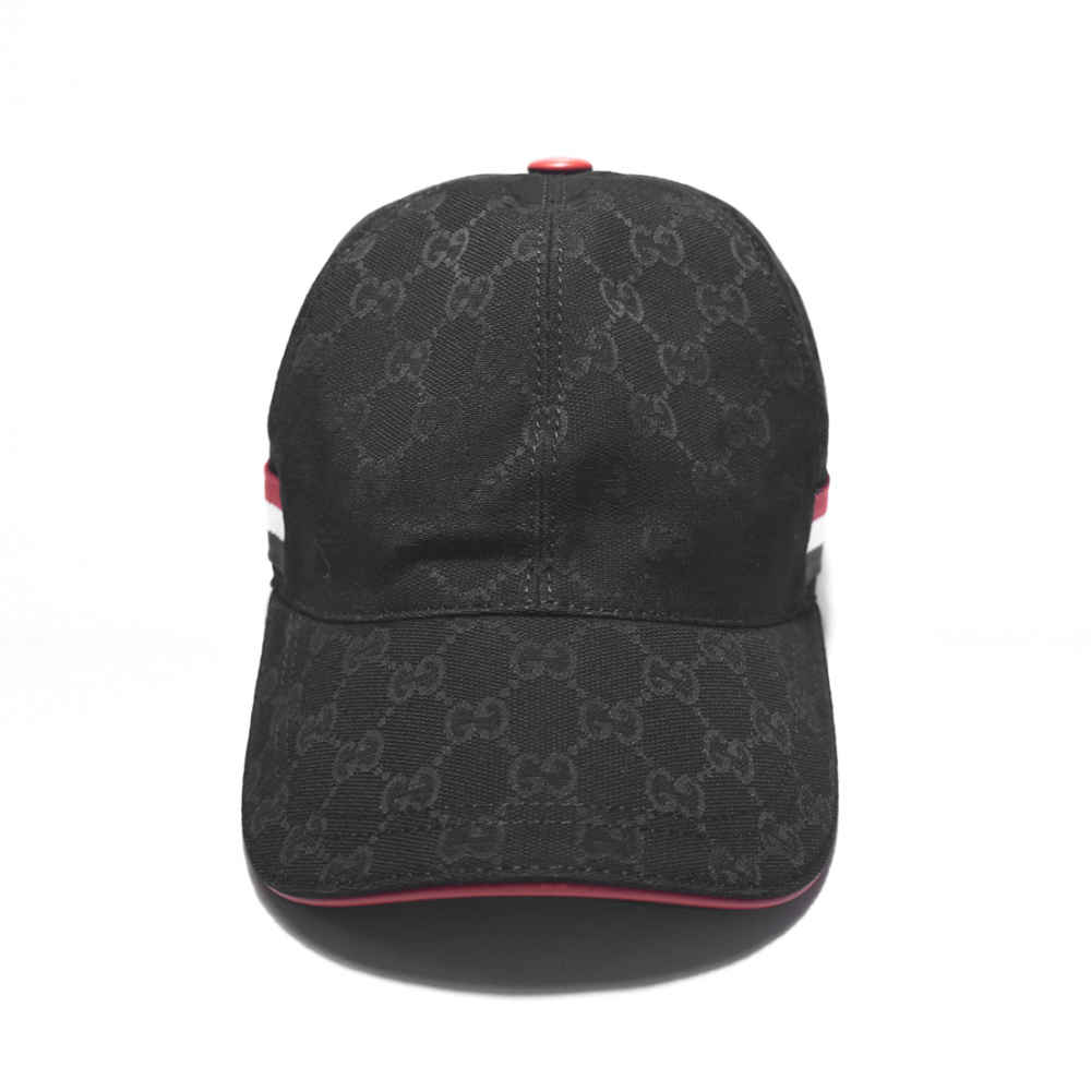 Gucci GG Canvas Black Premium Cap-1