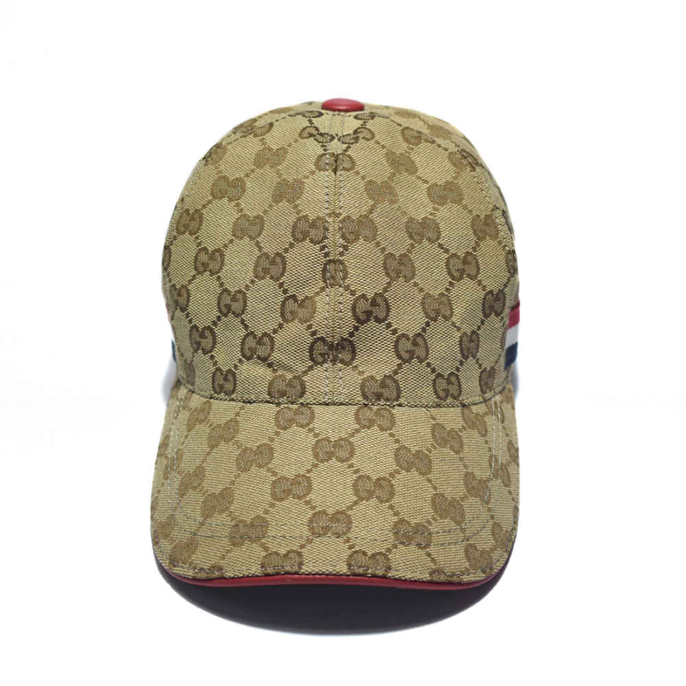 Gucci GG Canvas Brown Premium Cap-thumb-1