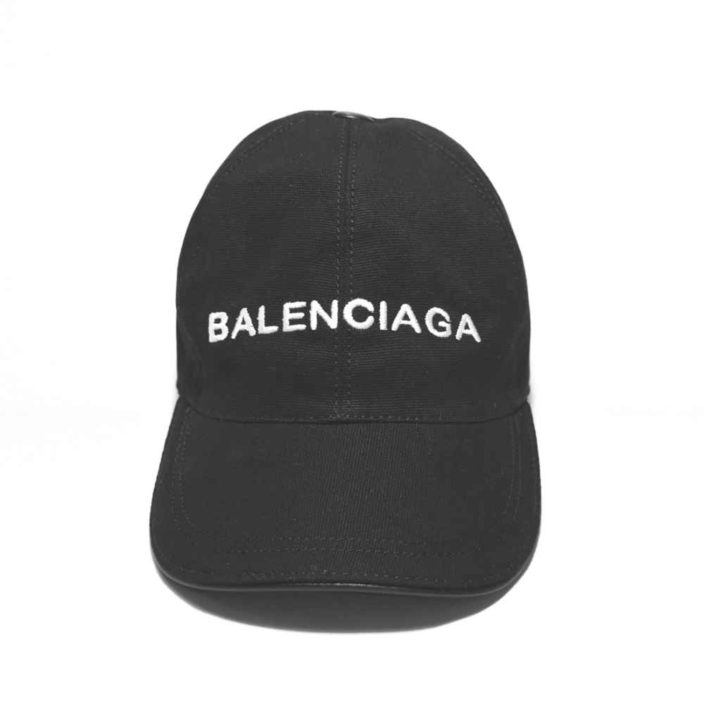 Balenciaga Embroidered Black Premium Cap-thumb-1
