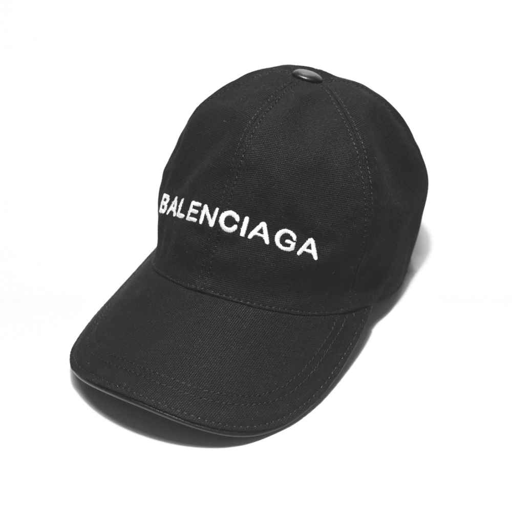 Balenciaga Embroidered Black Premium Cap-thumb-0