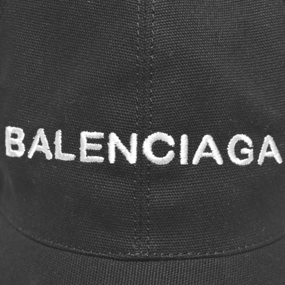 Balenciaga Embroidered Black Premium Cap-thumb-3