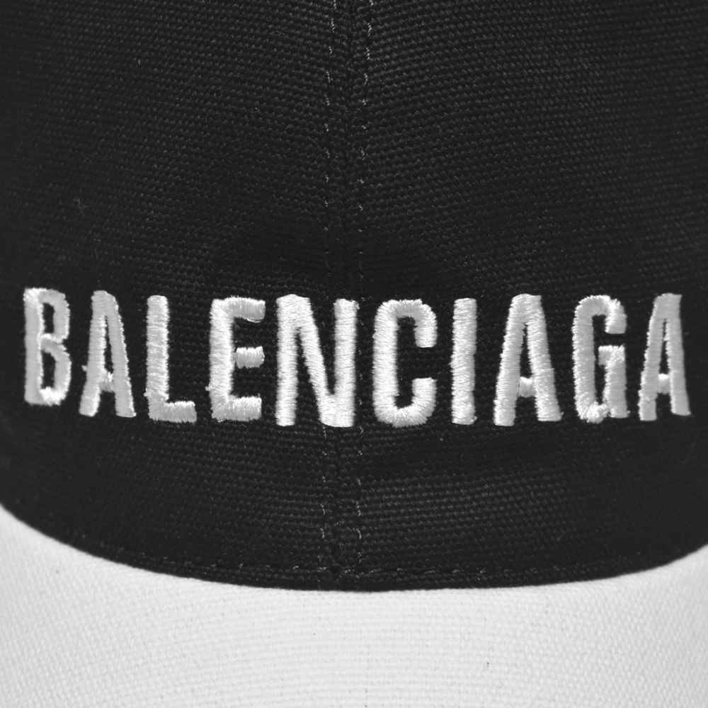 Balenciaga Embroidered Black & White Premium Cap-3