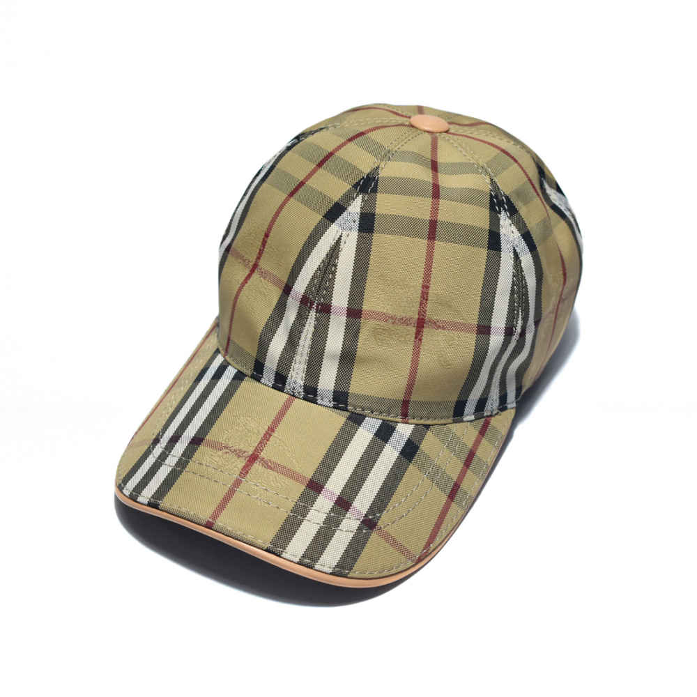 Burberry Brown Check Premium Cap-thumb-0