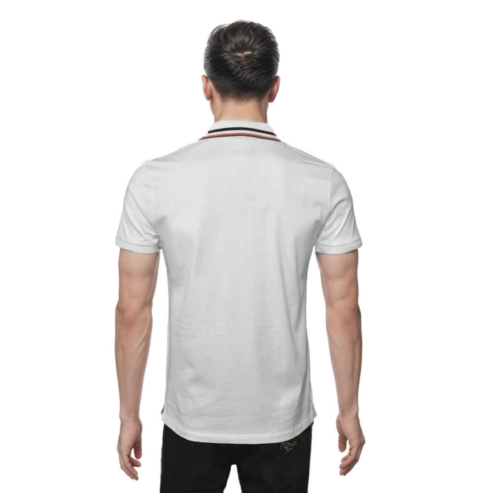 Hermes White Premium Luxury Polo T-shirt-1