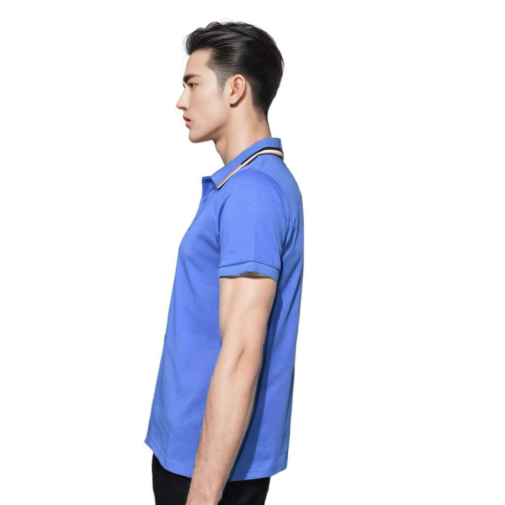 Hermes Blue Premium Luxury Polo T-shirt-2