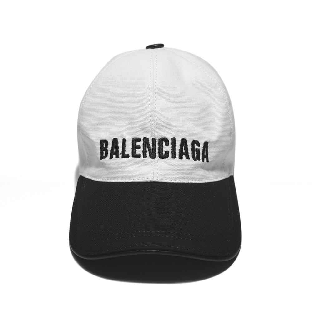 Balenciaga Embroidered White & Black Premium Cap-1