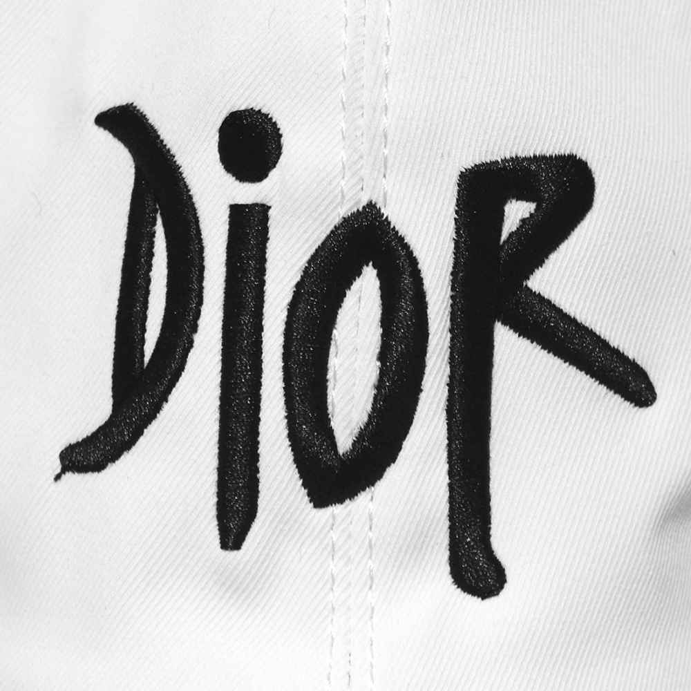 Dior Embroidered White Premium Quality Cap-thumb-3