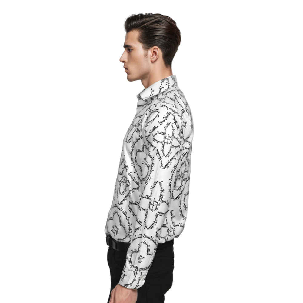 Louis Vuitton White Premium Quality Shirt-2