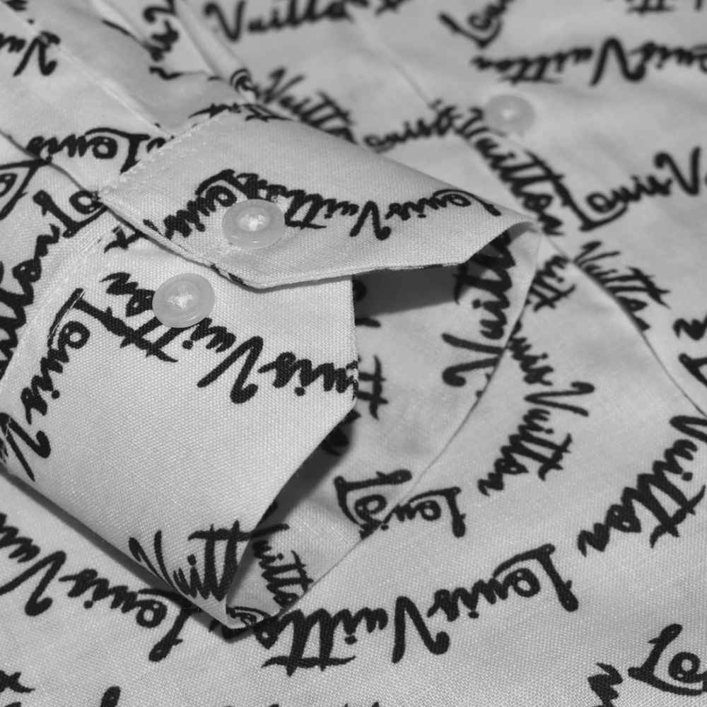 Louis Vuitton White Premium Quality Shirt-5