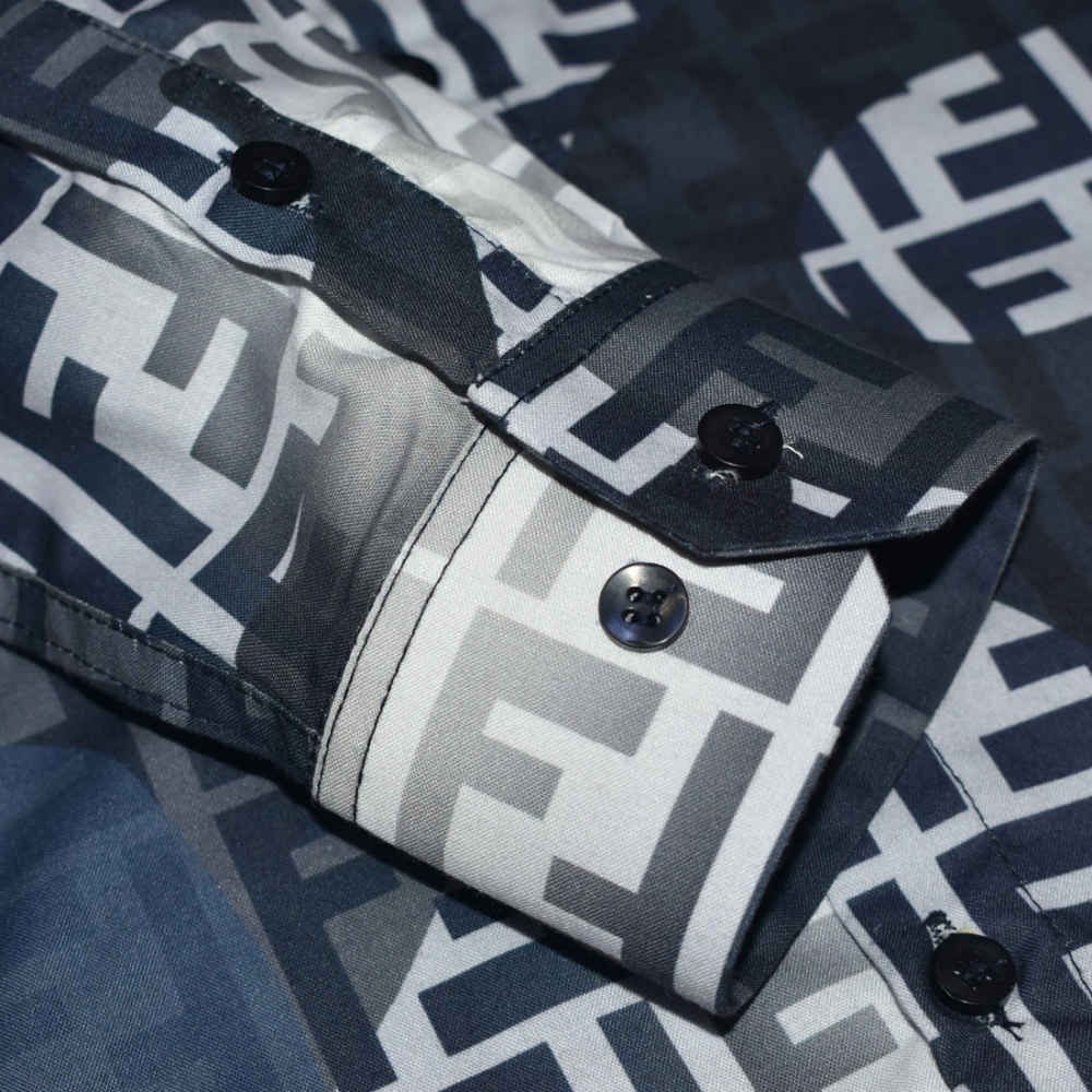 Fendi Blue Premium Quality Shirt-5