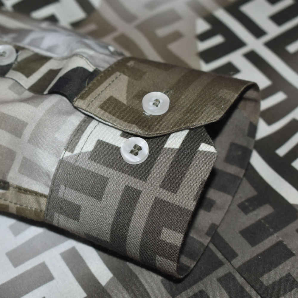 Fendi Brown Premium Quality Shirt-5