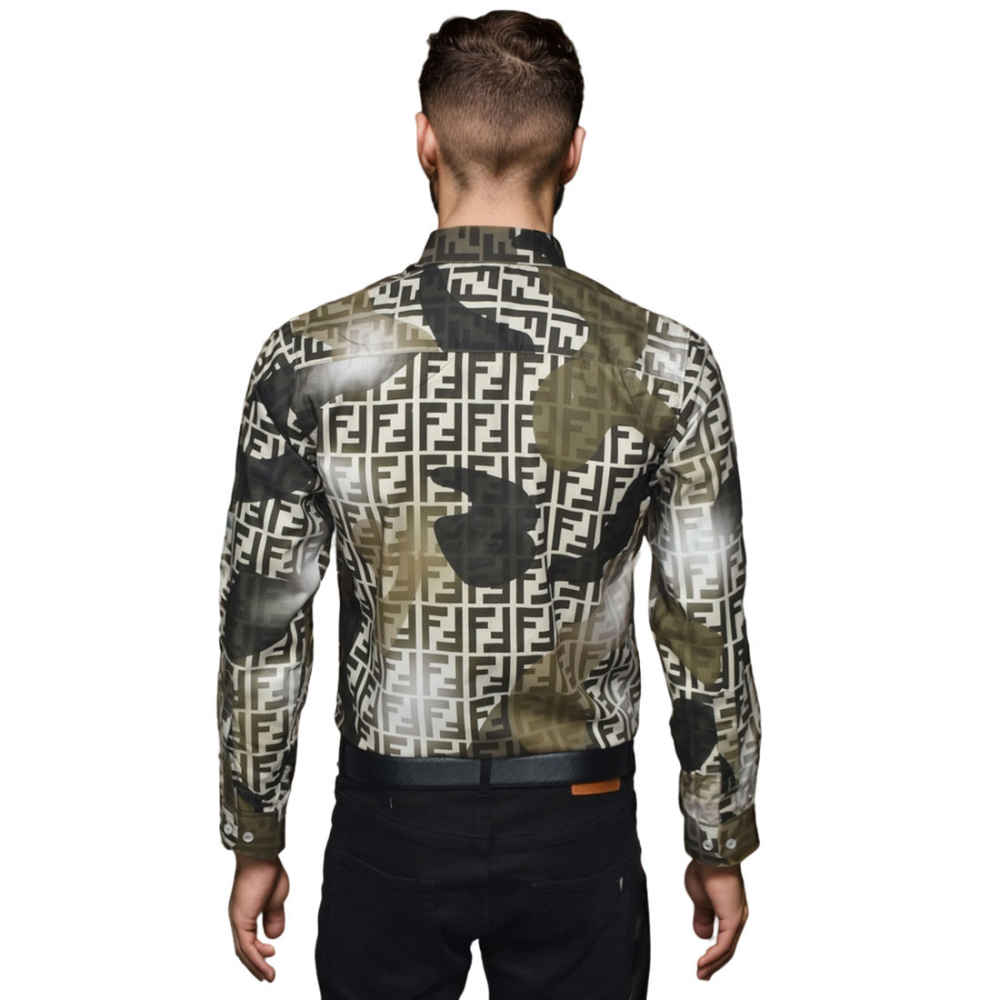 Fendi Brown Premium Quality Shirt-1