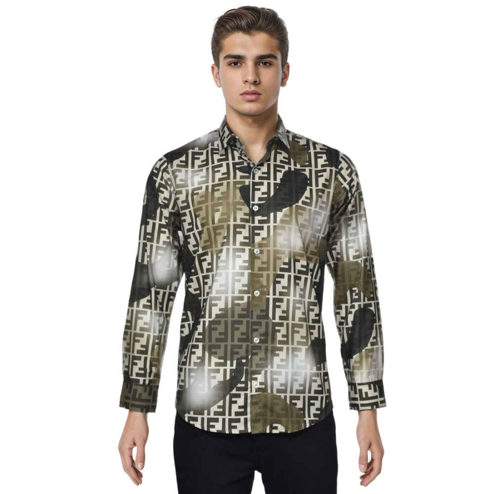 Fendi Brown Premium Quality Shirt-6