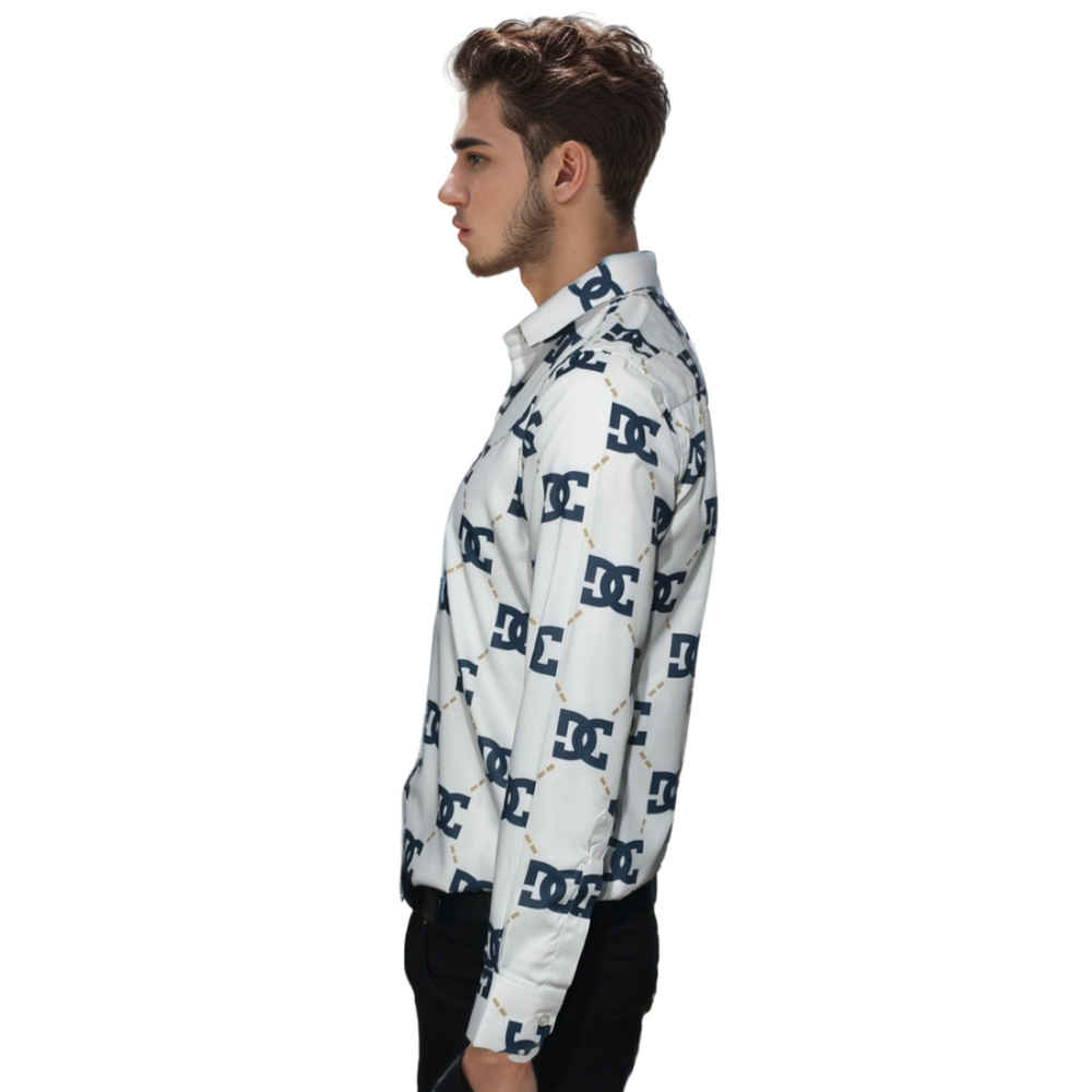 Dolce & Gabbana Monogram Print White Shirt-2