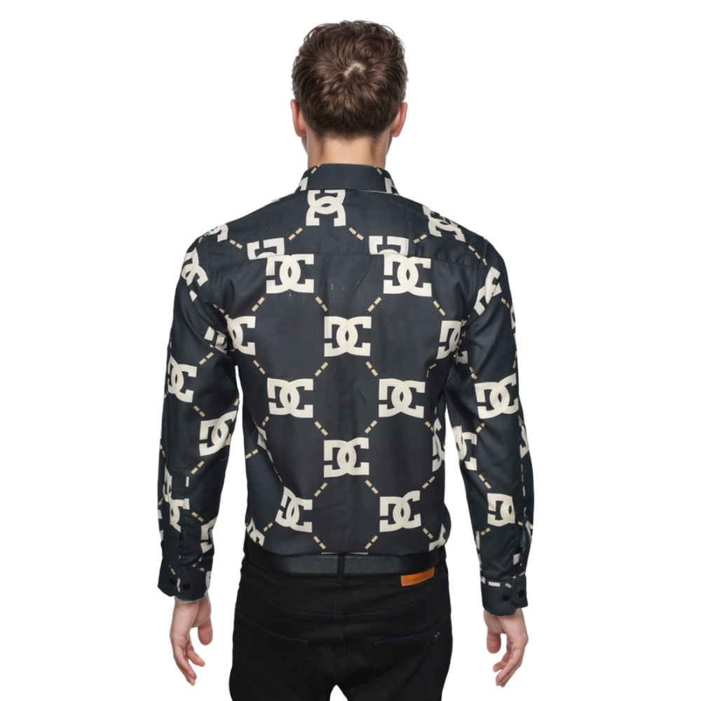 Dolce & Gabbana Monogram Print Black Shirt-1