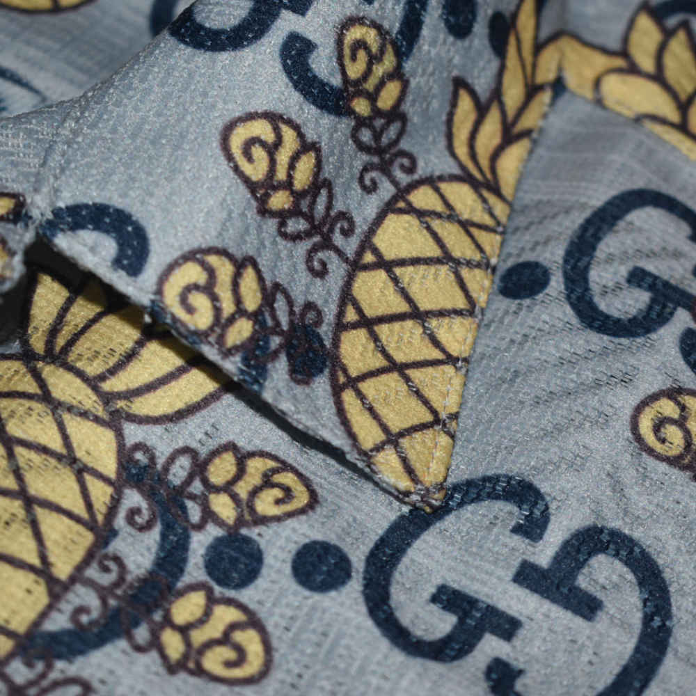 Gucci Pineapple Print Blue Premium Shirt-4