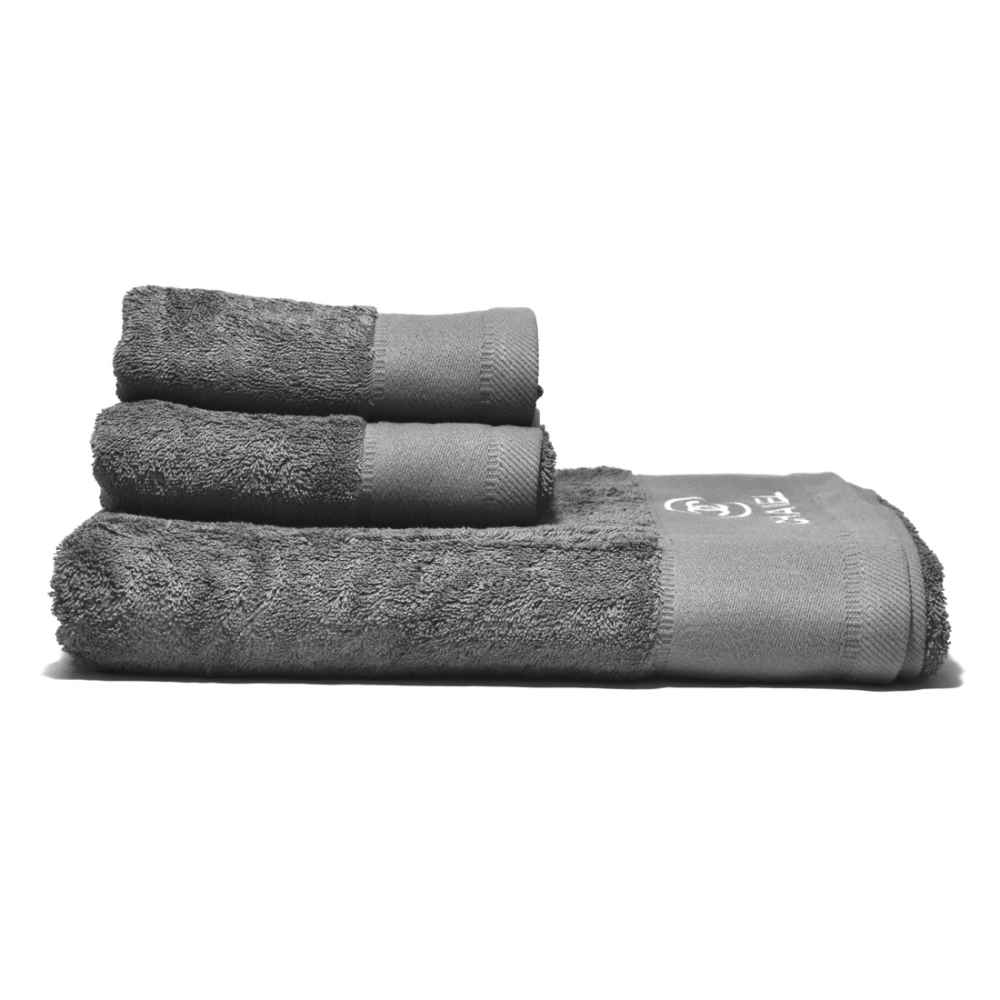 Chanel Embroidered logo Grey Premium Towel - Set of 3-thumb-2