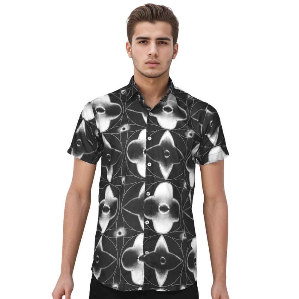 Louis Vuitton Black & White Premium Shirt-thumb-0
