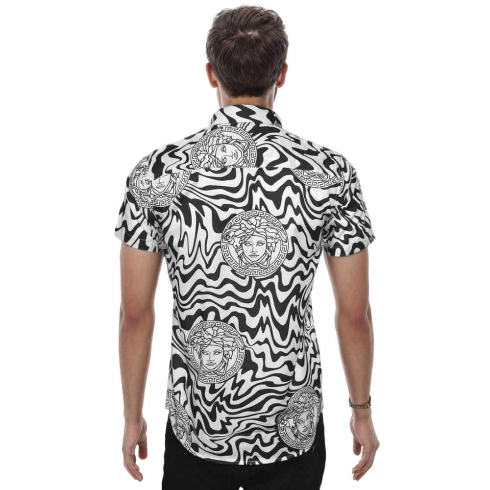 Versace Black & White Premium Luxury Shirt-1