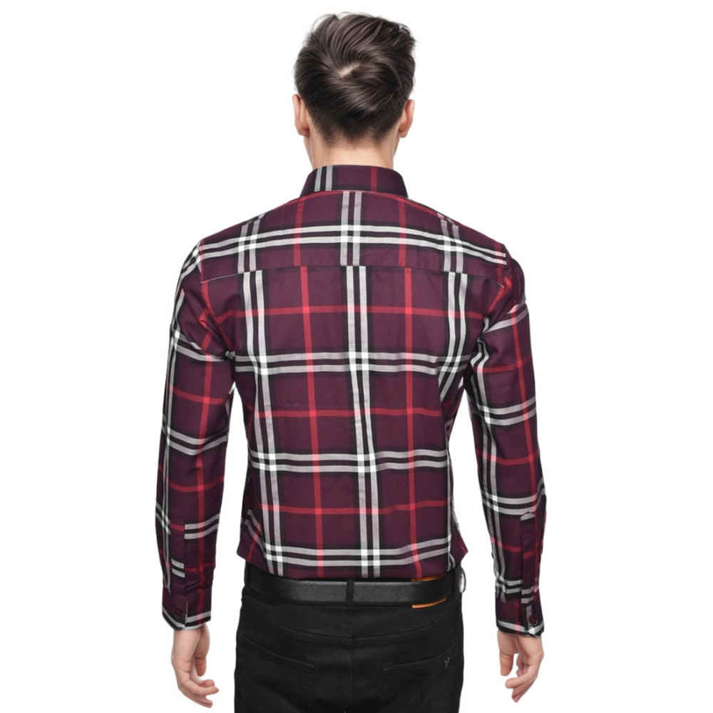 Burberry Wine Premium Quality Shirt-1