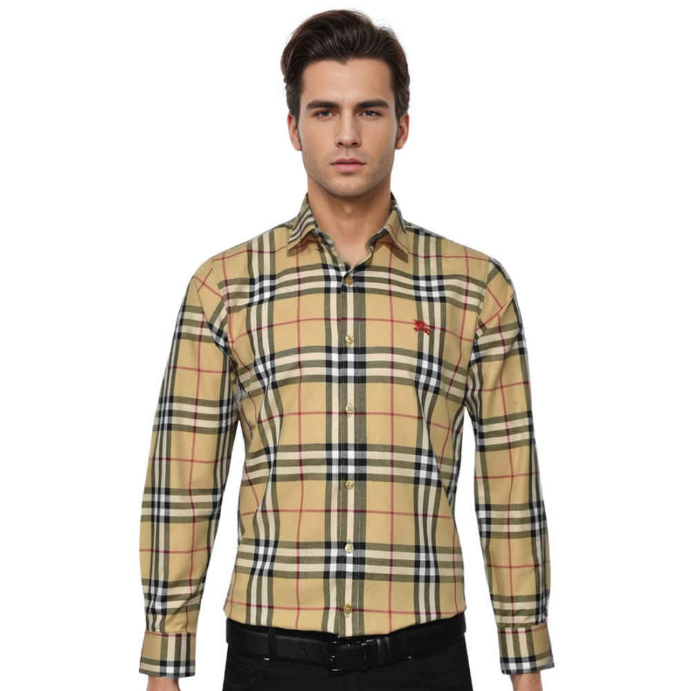 Burberry Brown Check Premium Quality Shirt-thumb-0