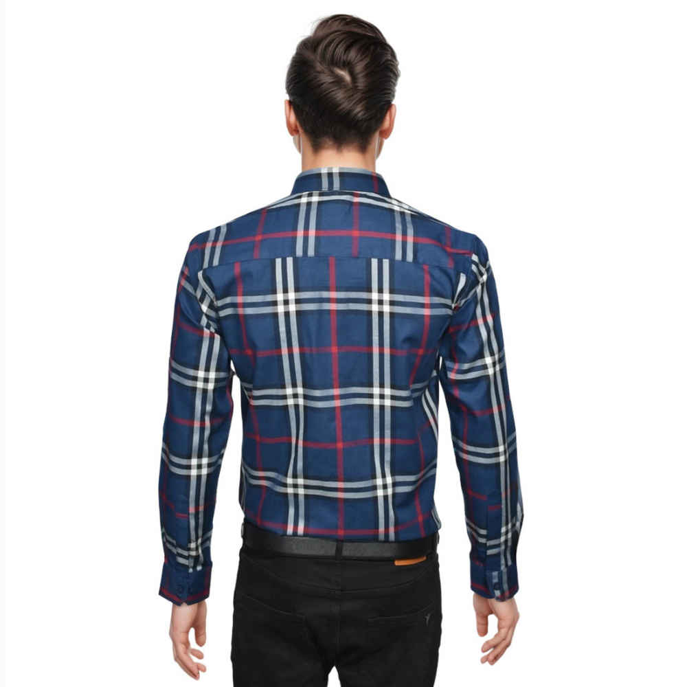 Burberry Blue Premium Quality Shirt-1
