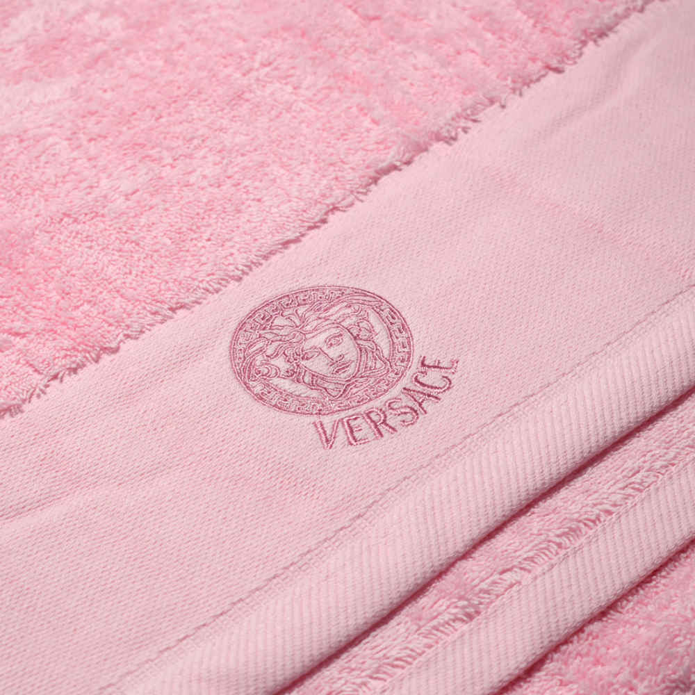 Versace Embroidered logo Pink Premium Towel - Set of 3-1