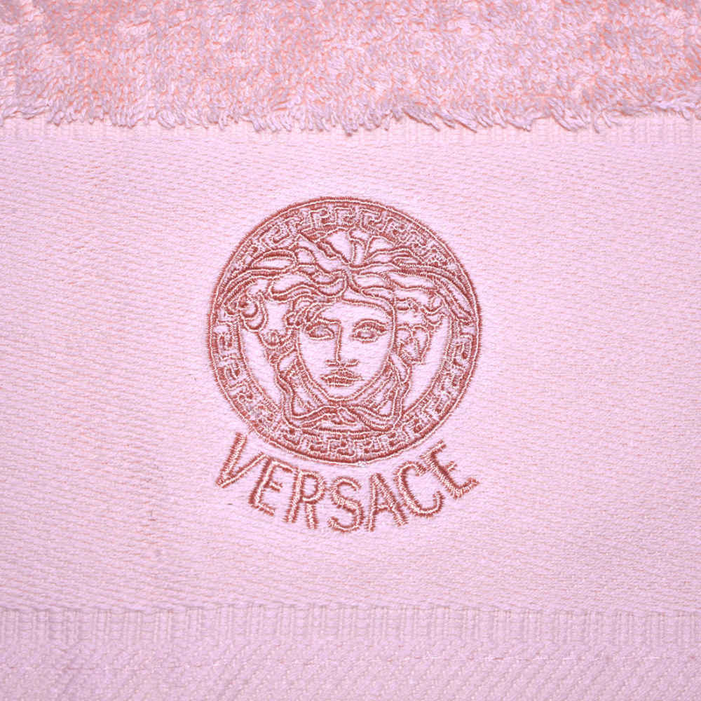Versace Embroidered logo Pink Premium Towel - Set of 3-4